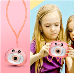 Children Camera Selfie Mode Videos 1080p Kawaii Design maXlife Pink