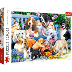 Trefl Dogs in the garden Jigsaw puzzle 1000 pc(s) Animals