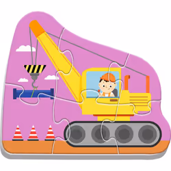 Trefl Baby Classic vehicles on the constru Jigsaw puzzle 6 pc(s)