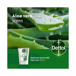 5 x 250ml Dettol No Touch Hand Wash System Refill Aloe Vera