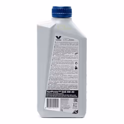 Engine oil; Valvoline; SynPower; 5W-40 1; for MERCEDES-BENZ, FIAT, SMART, OPEL, BMW