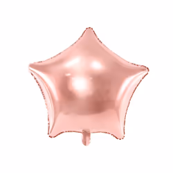 PartyDeco Star, Toy balloon, Rose gold, Star, Not for children under 36 months, 480 mm, 50 pc(s)