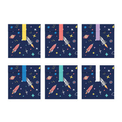 PartyDeco TNSP6 lunch box Lunch bag Paper Blue, Multicolour 6 pc(s)