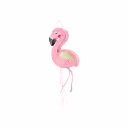 PartyDeco Pinata - Flamingo, 25x55x8cm, Standard pinata, Female, Black, Pink, White, Flamingo, 250 mm, 80 mm