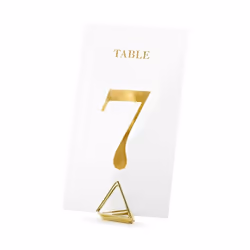PartyDeco KPZ4-019ME-KARTON, Decorative number, Gold, White, 70 mm, 120 mm, 40 pc(s), 75 mm