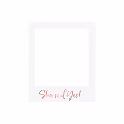 PartyDeco PBF3-019R-KARTON, Photo booth prop, White, Adult, Any gender, Wedding, 500 mm