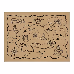 PartyDeco PPT1, Rectangle, Black, Brown, Image, Paper, Boy/Girl, 400 mm