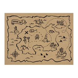 PartyDeco PPT1 placemat Rectangle Black, Brown 30 pc(s)