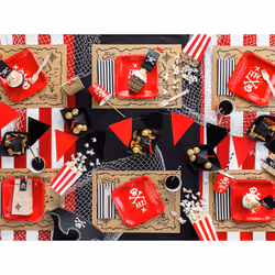 PartyDeco PPT1 placemat Rectangle Black, Brown 30 pc(s)