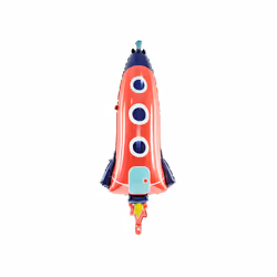 PartyDeco Rocket, Toy balloon, Assorted colours, Rocket, 440 mm, 1150 mm, 50 pc(s)