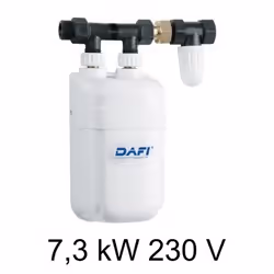 Dafi POZ03135, Tankless (instantaneous), Vertical, 7300 W, Indoor, White