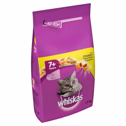 WHISKAS 7+ Complete Dry with Chicken 4x1.9kg