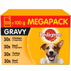 Pedigree Adult Dog Food Pouches Mixed Selection in Gravy