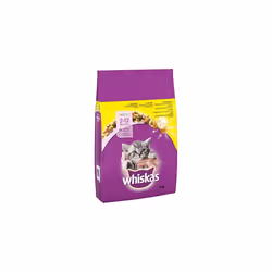 Whiskas 2-12 months Kitten Complete Dry Cat Food for Junior Cats, Chicken, 7kg