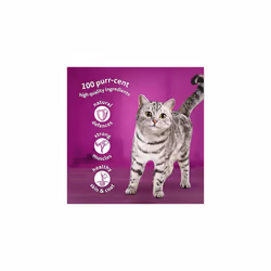 Whiskas 1+ Fish Selection in Jelly 40x85g Pouches, Adult Cat Food