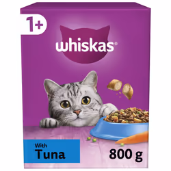 1+ Tuna Pack of 5 x 800 g Bags, Adult Cat Dry Food