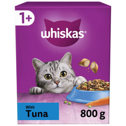 1+ Tuna Pack of 5 x 800 g Bags, Adult Cat Dry Food