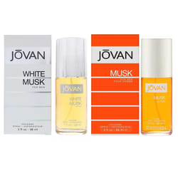 2 x 88ml Jovan WHITE MUSK & MUSK Cologne Spray - 2 x 88ml MIX As Per Picture