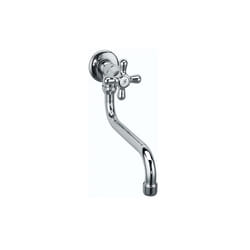 Single Knob Vintage Crosshead Cold Water Wall Mounted Swivel Kitchen Tap Faucet