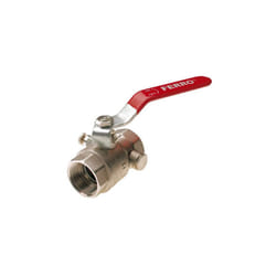 Lever Inline Water Ball Valve 5/4" Inch BSP Female Thread With Drain Valve