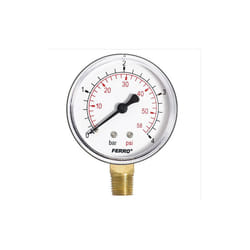 60mm 4bar 60psi Pressure Gauge Air Oil or Water 1/4 "bspt Side Entrance Manometer