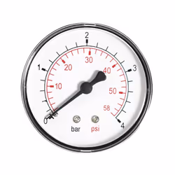 60mm 10bar 150psi pressure gauge air oil or water 1/4" bspt rear entry manometer