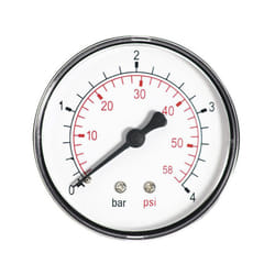 60mm 10bar 150psi pressure gauge air oil or water 1/4" bspt rear entry manometer