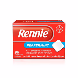 Rennie for Heartburn Chewable Peppermint Tablets 96's