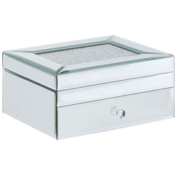 Trinket Box KOFI Glass Silver