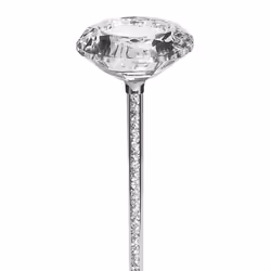 Candle Holder KOFI Glass 23 cm Silver