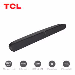 TCL 6 TS6100 soundbar speaker Black 2.0 channels 120 W
