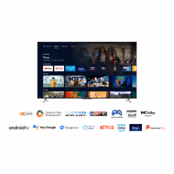 TCL 65P638K TV 165.1 cm (65") 4K Ultra HD Smart TV Wi-Fi Aluminium, Anthracite