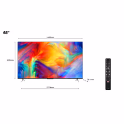 TCL 65P638K TV 165.1 cm (65") 4K Ultra HD Smart TV Wi-Fi Aluminium, Anthracite