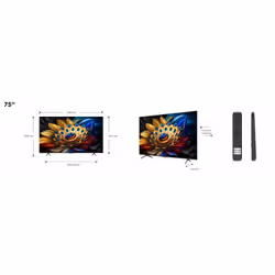 TCL C65 Serie C6 Smart TV QLED 4K 75" 75C655, audio Onkyo con subwoofer, Dolby Vision - Atmos, Google TV