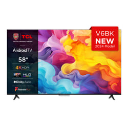 TCL 58V6BK TV 147.3 cm (58") 4K Ultra HD Smart TV Wi-Fi Titanium 270 cd/m²