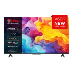 TCL 55V6BK TV 139.7 cm (55") 4K Ultra HD Smart TV Wi-Fi Titanium 270 cd/m²