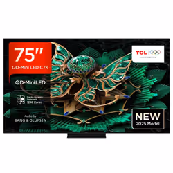TCL 75C7K-UK, 190.5 cm (75"), 3840 x 2160 pixels, QLED, Smart TV, Wi-Fi, Black
