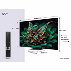 TCL 65C7K-UK TV 165.1 cm (65") 4K Ultra HD Smart TV Wi-Fi Black 3000 cd/m²