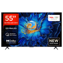 TCL C6KS 55C6KS-UK TV 139.7 cm (55") 4K Ultra HD Smart TV Wi-Fi Metallic