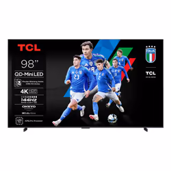 TCL Q6C 98Q6C, 2.49 m (98"), 3840 x 2160 pixels, QD-Mini LED, Smart TV, Wi-Fi, Metallic