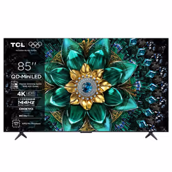 TCL Q6C 85Q6C-UK, 2.16 m (85"), 3840 x 2160 pixels, QD-Mini LED, Smart TV, Wi-Fi, Metallic