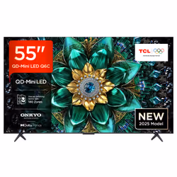 TCL Q6C 55Q6C-UK, 139.7 cm (55"), 3840 x 2160 pixels, QD-Mini LED, Smart TV, Wi-Fi, Metallic