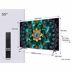 TCL Q6C 55Q6C-UK TV 139.7 cm (55") 4K Ultra HD Smart TV Wi-Fi Metallic