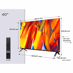 TCL 40V5C-UK TV 101.6 cm (40") Full HD Smart TV Wi-Fi Black