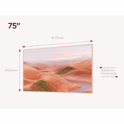 TCL 75A300W-UK TV 190.5 cm (75") 4K Ultra HD Smart TV White 450 cd/m²