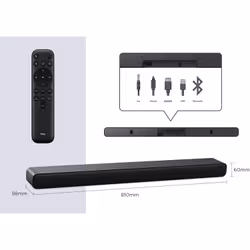 TCL S45H 2.0ch Pro A-i-O Deep Bass S/bar 2.0 channels 50 W - Additional view 2