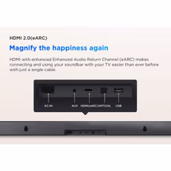 TCL S45H 2.0ch Pro A-i-O Deep Bass S/bar 2.0 channels 50 W - Additional view 4