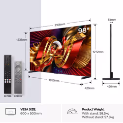 TCL C8L 98C8L-UK TV 2.49 m (98") 4K Ultra HD Smart TV Wi-Fi Black 6000 cd/m² - Additional view 2