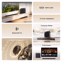 TCL A A65K-UK soundbar speaker Titanium 3.1.2 channels 460 W - Additional view 3