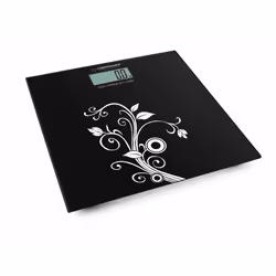 Esperanza EBS003, Electronic personal scale, 180 kg, Black, White, kg, lb, ST, Square, Tempered glass
